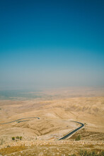 The View From The Slopes Of Mount Nebo In Jordan.