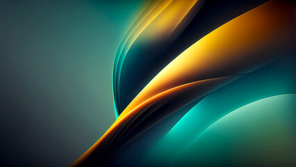 Wall Mural - Background image, abstract art, gradient, light, color, digital illustration, generated by AI