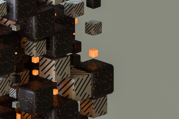 floating cubes
