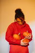 © Sergey Filimonov/Stocksy - Autumn portrait with pumpkin