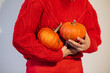 © Sergey Filimonov/Stocksy - Fall fashion with pumpkins