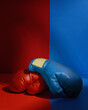 © Angela Waye/Stocksy - Political Boxing Gloves Divided