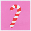© Gemma can fly/Stocksy - Halftone Christmas candy cane concept illustration
