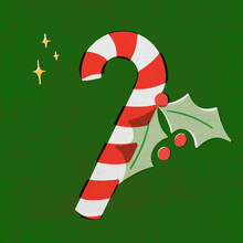 Christmas Candy Cane Concept Illustration