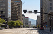 © Raymond Forbes LLC/Stocksy - Salt Lake City Utah City downtown Skyline and traffic light