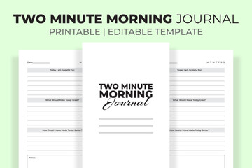  Two Minute Morning Journal