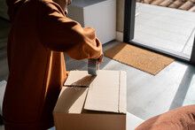 Man Packing Delivery Online Purchase 