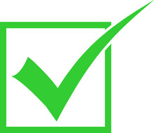 Green Checkmark Icon Symbol Design Transparent