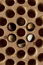 Wooden Board With Spheres