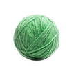 Dark Green Ball of Threads wool yarn isolated on a transparent background