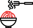 Noodles Vector Icon
