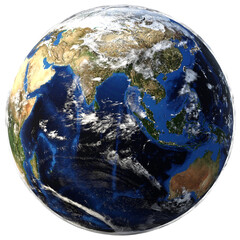 Wall Mural - Planet Erde, Australien, Afrika, Asien, Ansicht, Südamerika, transparenter Hintergrund, png, erdball, welt, ozean, 3d, isoliert