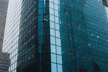 Modern Blue Building In Winter