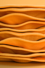 Abstract 3D Patterned Plastic Shapes
