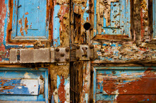 A Colorful Abandoned Door In Puerto Rico.