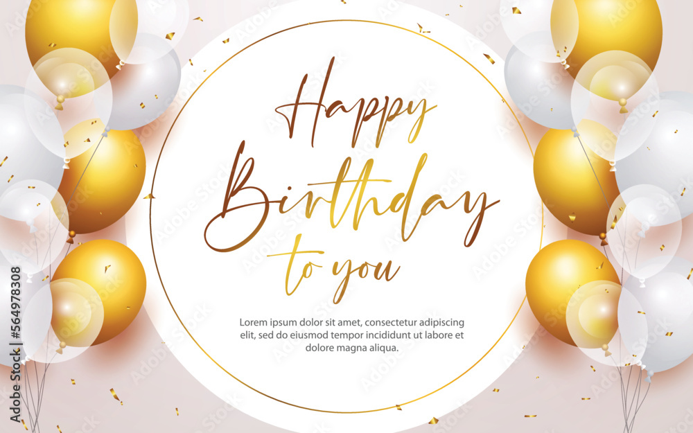Happy birthday design background Stock Vector | Adobe Stock