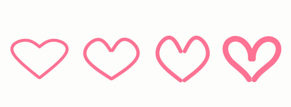 Love heart icon vector. Creative illustration romantic love symbols. Love concept. for Valentines day, Mothers day, wedding, love and romantic events