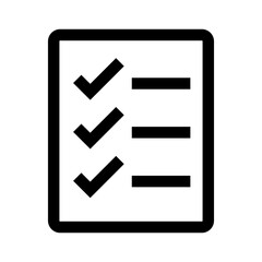 Aufkleber - Checklist Icon. Task and survey icon. Vector.