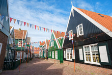 Traditional Wooden Houses In Marken