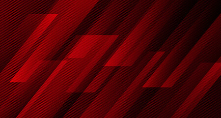 Wall Mural - 3D red geometric abstract background overlap layer on dark space with diagonal lines decoration. Modern graphic design element striped style for banner, flyer, card, brochure cover, or landing page
