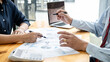 © Freedomz - Business partner team working together meeting are discussing and analyzing with new strategy marketing project investment to growth up profit of project