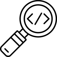 Canvas Print - Magnifying Glass Icon