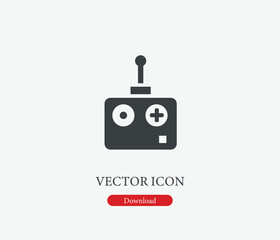 Poster - Controller vector icon. Editable stroke. Symbol in Line Art Style for Design, Presentation, Website or Mobile Apps Elements, Logo.  Controller symbol illustration. Pixel vector graphics - Vector