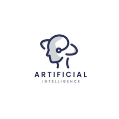 Poster - Artificial Intelligence. Ai Vector Logo Template Design