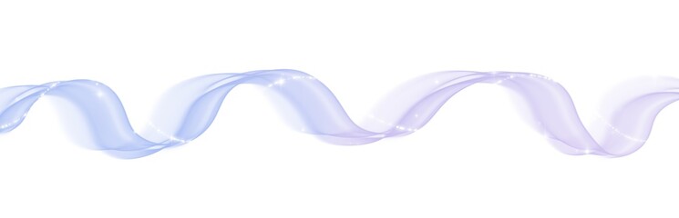 Wall Mural - Magic wave lines flowing smooth curve purple pastel
