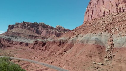 Wall Mural - Capitol Reef as seen from the air, Utah