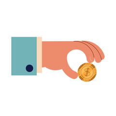 Poster - hand with coin money