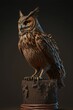 A majestic close shot of a owl in its natural habitat.