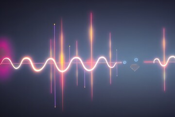 Poster - Conceptual background of abstract technology.