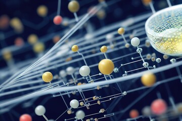 Poster - Conceptual background of abstract technology.