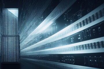Poster - Conceptual background of abstract technology.