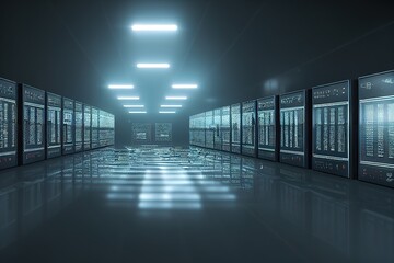 Poster - Conceptual background of abstract technology.