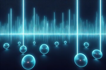 Poster - Conceptual background of abstract technology.