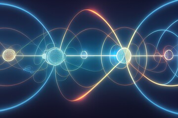 Poster - Conceptual background of abstract technology.