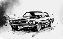 Classic Car Mustang Logo