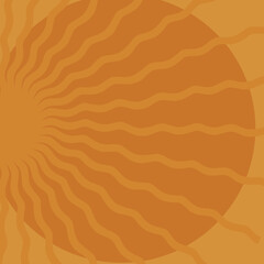 orange abstract background with waves