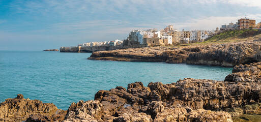 Wall Mural - Polignano a Mare - The town over the clifs.