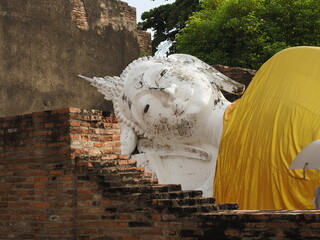 old buildings of ayutthaya thailand