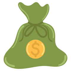 Wall Mural - money bag icon