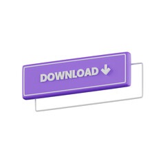Poster - Download Button 3D Illustration