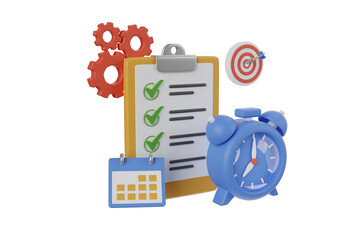 Poster - Time Management 3D Illustration