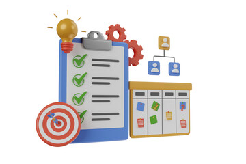 Poster - Project Management 3D Illustration