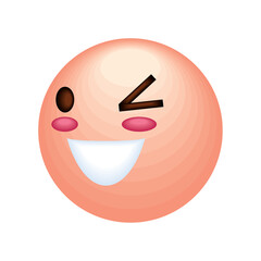 Poster - winking emoji social media