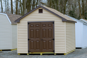 Wall Mural - new grey shed storage nature outs