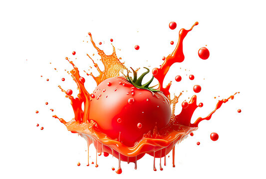 Wall Mural -  - tomato in red sauce splash