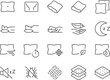 Pillow icon set. Included the icons as sleep, sleepers, support, memory foam, anti-allergen, and more.